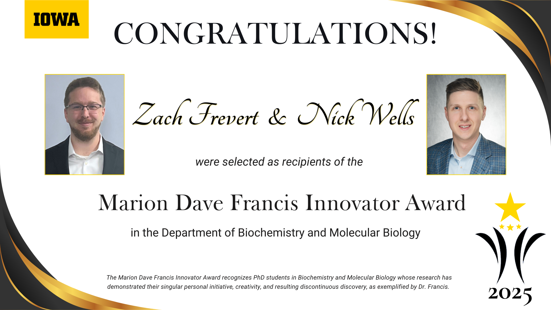 Dr. Zach Frevert and Dr. Nick Wells