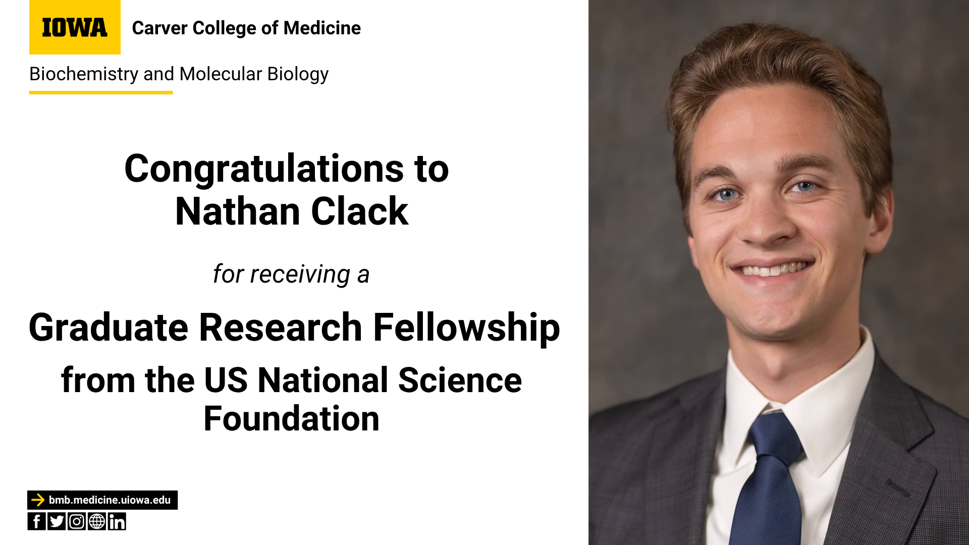Congratulatory announcement