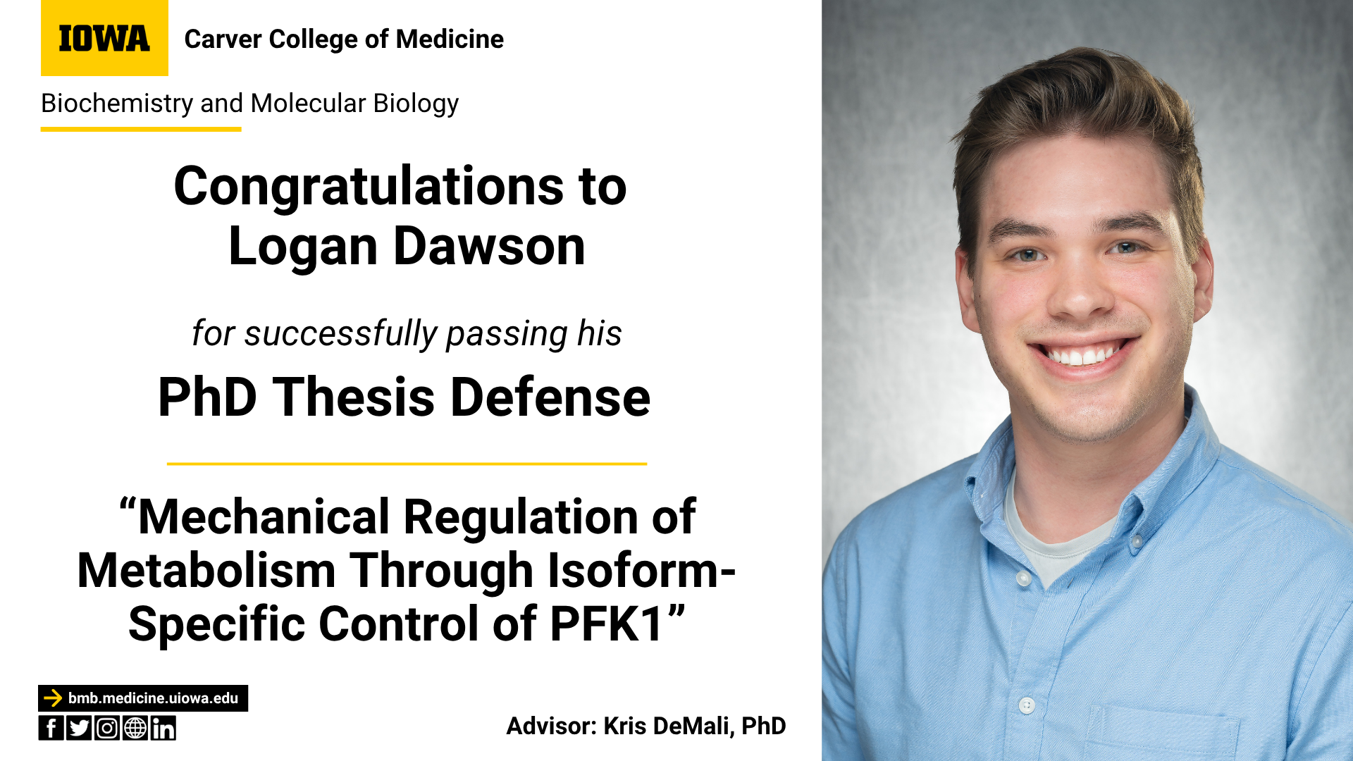 Congratulatory announcement