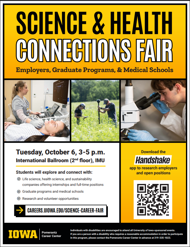 Science & Health Connections Fair flyer