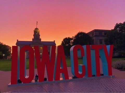 Image of Iowa City sunset