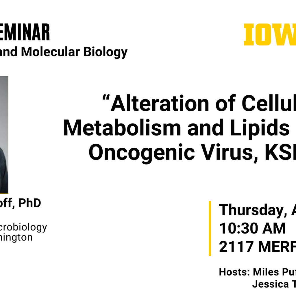 Biochemistry and Molecular Biology Seminar: Dr. Michael Lagunoff promotional image