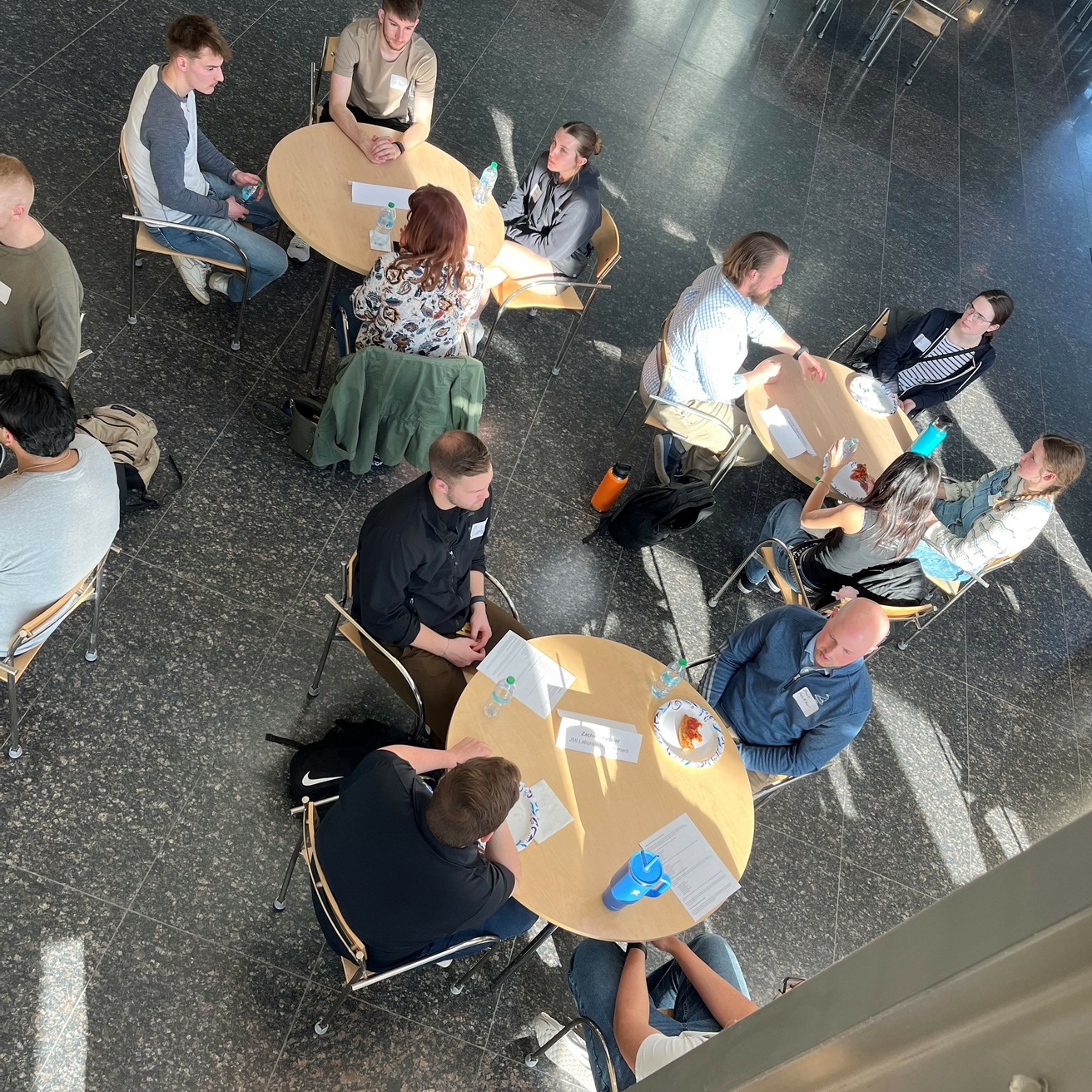 Members of the Biochemistry and Molecular Biology Undergraduate Club at a career development opportunity to learn about career paths in Biochemistry and Molecular Biology.